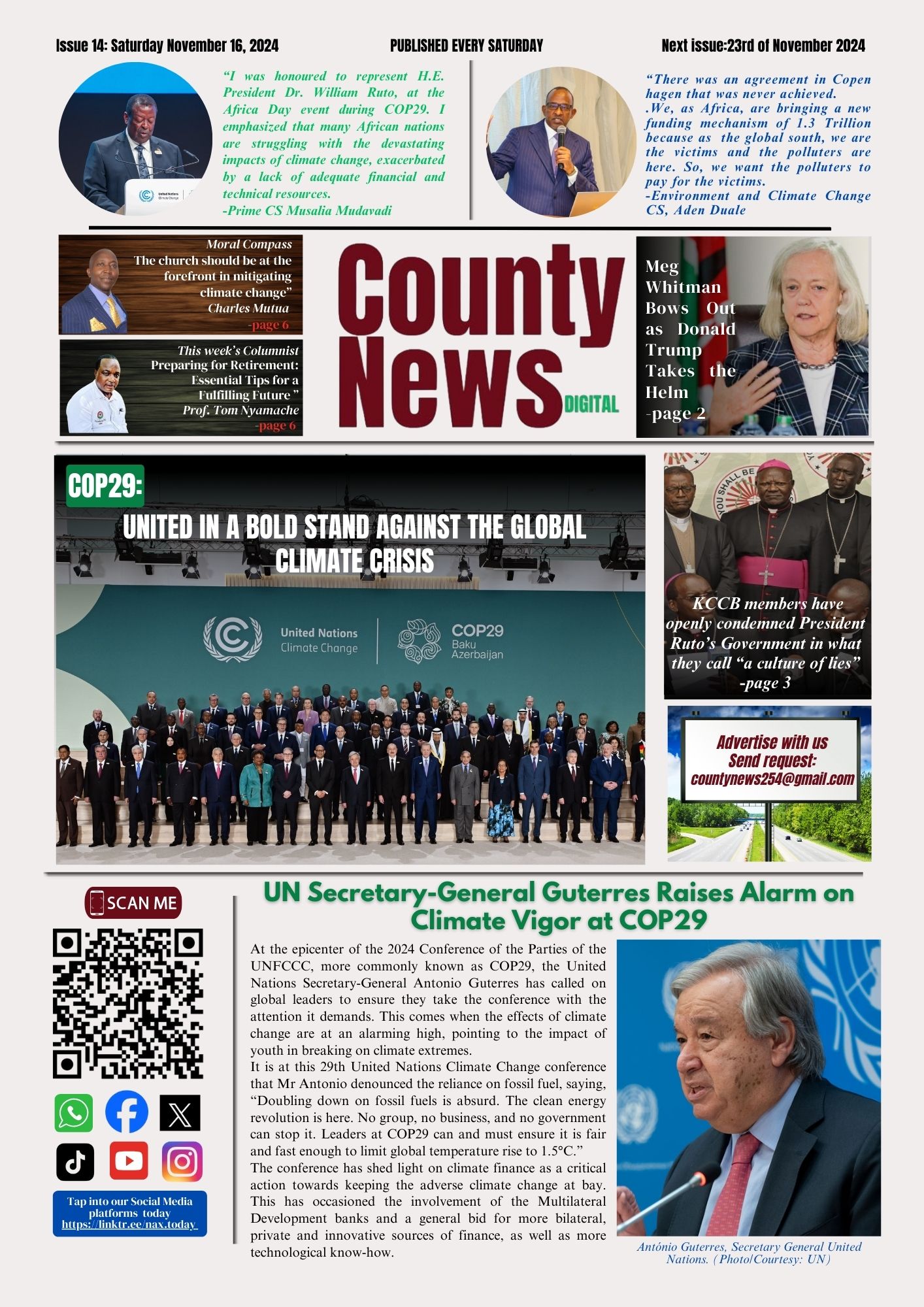 United in a Bold Stand for Climate Action at COP29 (County News Digital)