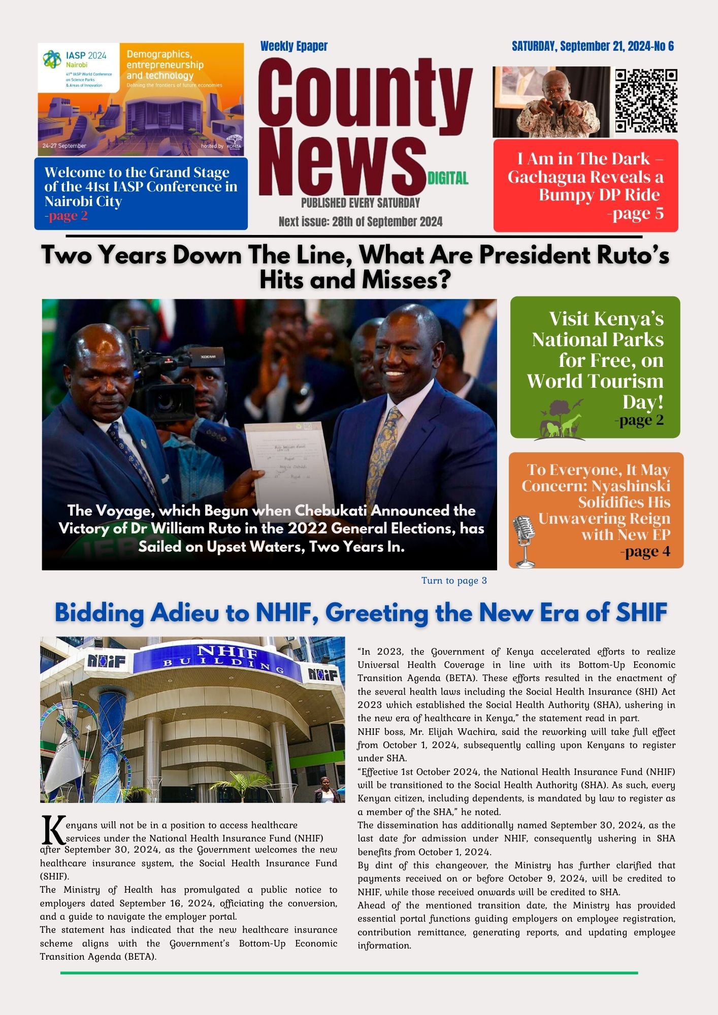 County News Digital: I Am in The Dark, DP Gachagua's Bumpy Ride with President Ruto