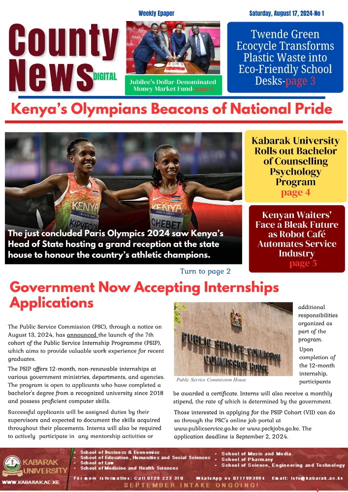 County news digital: Kenya's Olympians Beacons of national pride