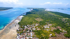 aerial view of wasini Island